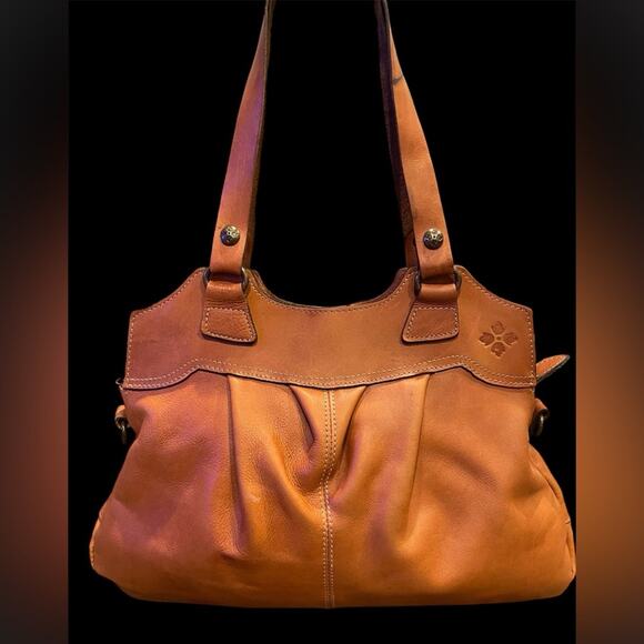 Patrisha Nash Elegant Tan Leather shoulder Bag / Handbag - Picture 1 of 7